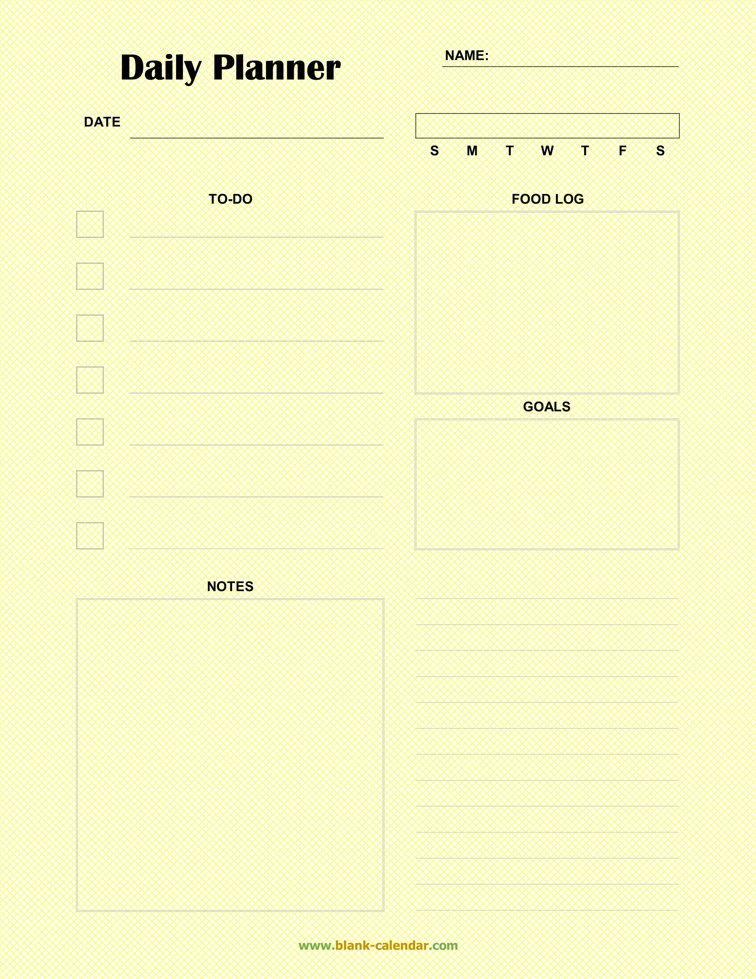 Daily Planner Template Word Awesome Daily Planner Templates Word Excel Pdf