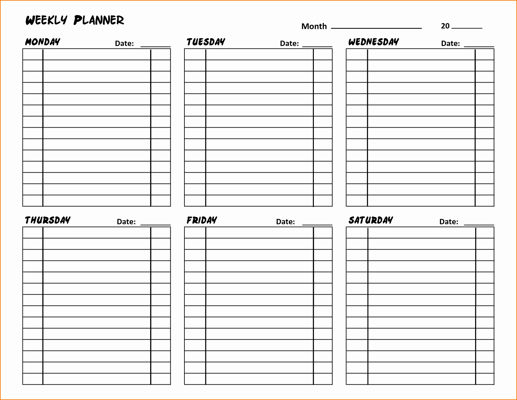 Daily Planner Template Word Lovely 5 Daily Planner Template Word