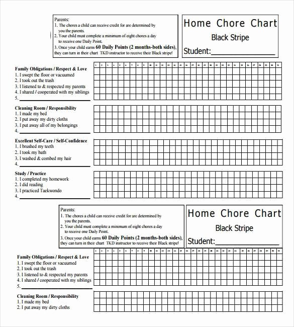 Daily Weekly Chore Chart Awesome Weekly Monthly Home Chore Chart Able How to Make Good