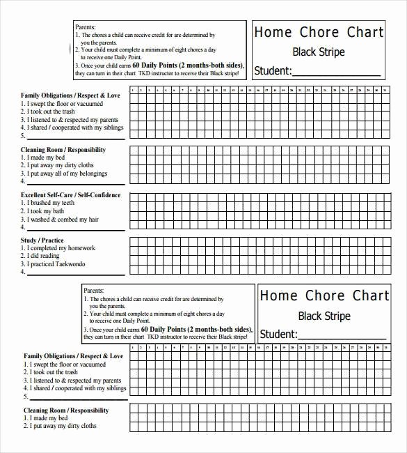 Daily Weekly Chore Chart Elegant How to Make Good Schedule Using 5 Chore List Template Types