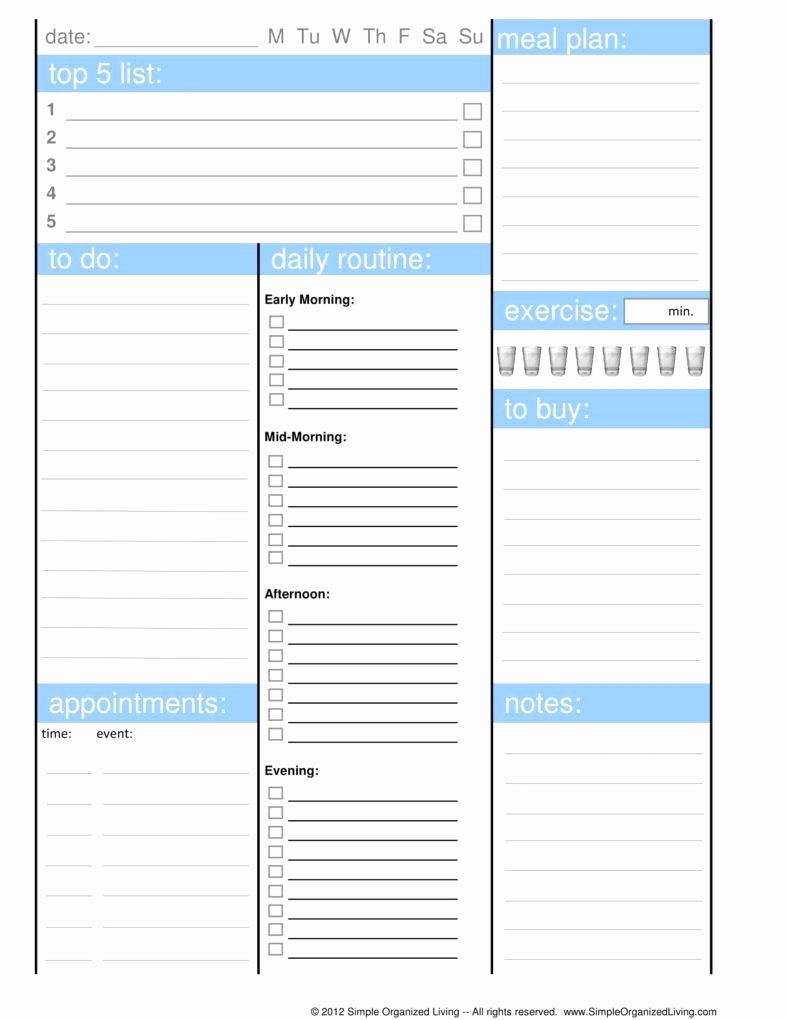 Day Planner Template Word Inspirational 6 Morning Routine Planner Templates Pdf
