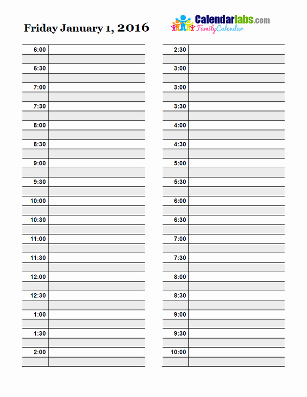 Day Planner Template Word New 2016 Daily Planner Template Free Printable Templates