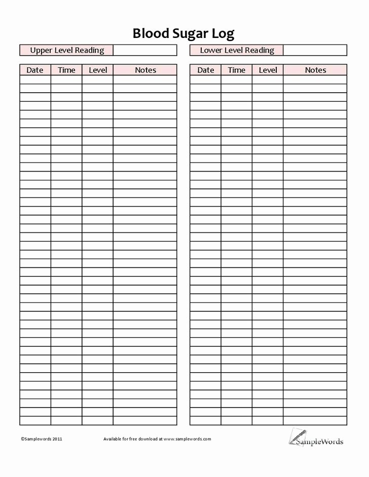 Diabetes Food Diary Printable New if You are Diabetic or Need to Track Your Blood Sugar for