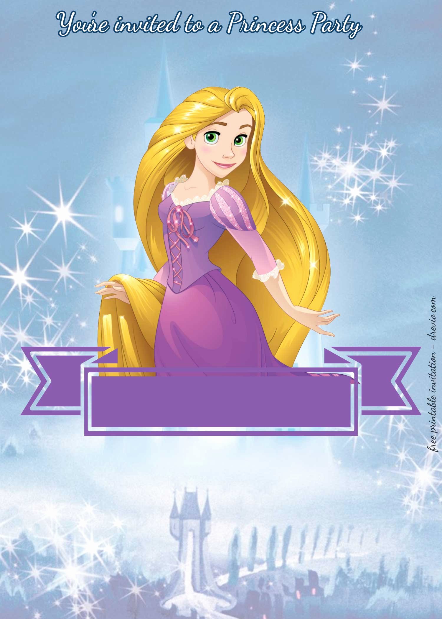 Disney Princess Invitation Templates Free Best Of Free Disney Princesses Birthday Invitation Templates