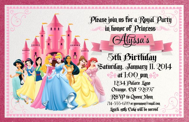 Disney Princess Invitation Templates Free New Scroll Disney Princess – Free Printable Birthday
