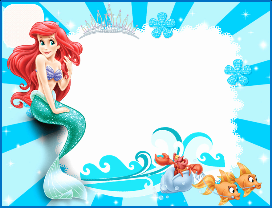 Disney Printable Birthday Cards Inspirational the Little Mermaid Free Printable Invitations Cards or
