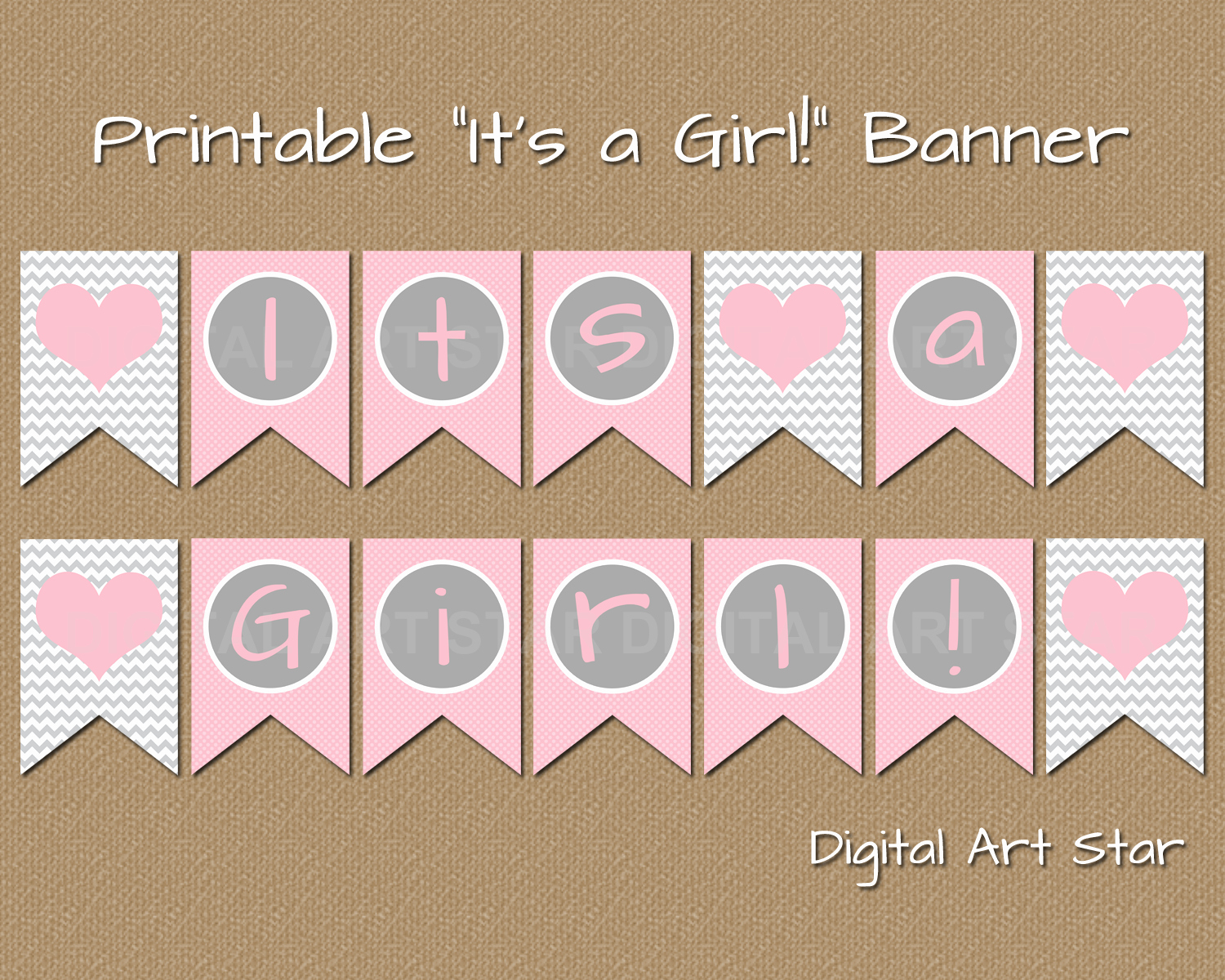 Diy Baby Shower Banner Template Beautiful Digital Art Star Printable Party Decor Diy Printable It