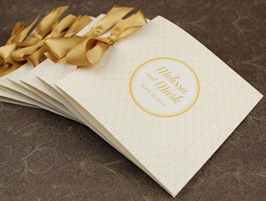 Diy Wedding Programs Template Free Luxury 70 S Glam Gold Program Booklet Diy Project Featured On