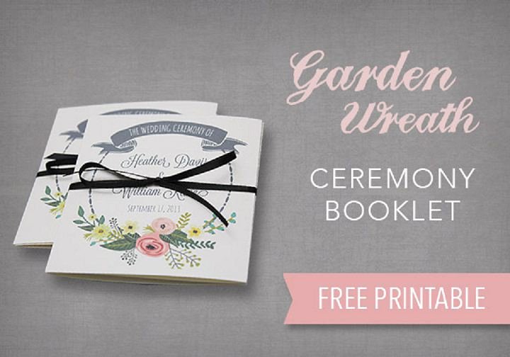 Diy Wedding Programs Template Free Unique Diy Tutorial Free Printable Ceremony Booklet Boho