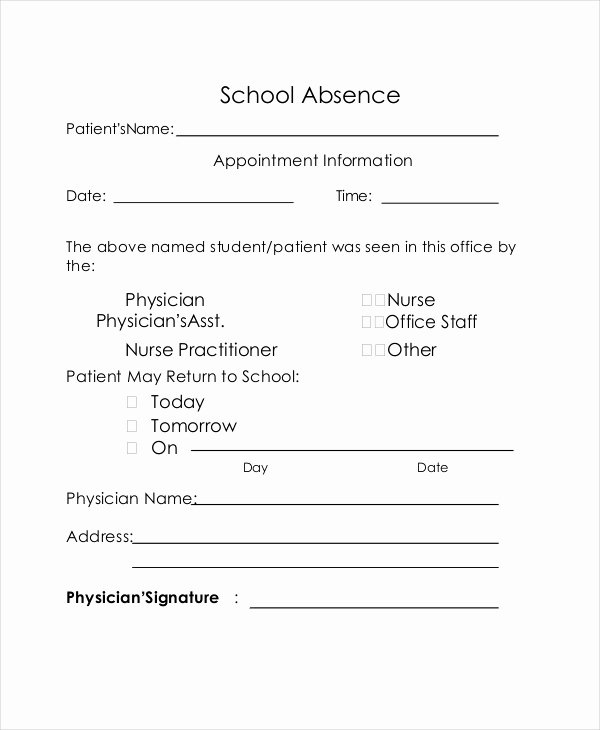Doctors Note for School Absence New Doctor Note for School Absence – Emmamcintyrephotography