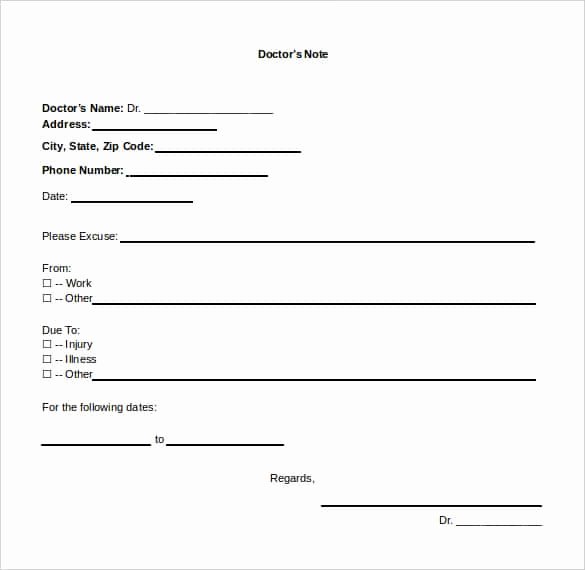 Doctors Note Print Out Best Of 35 Doctors Note Templates Word Pdf Apple Pages