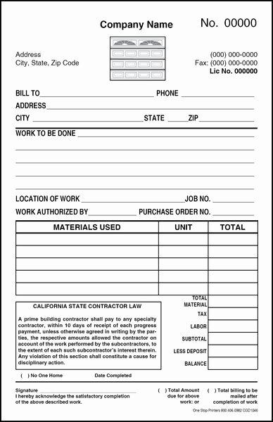 Door order form Template Best Of Garage Door Service Invoice &amp; Work order