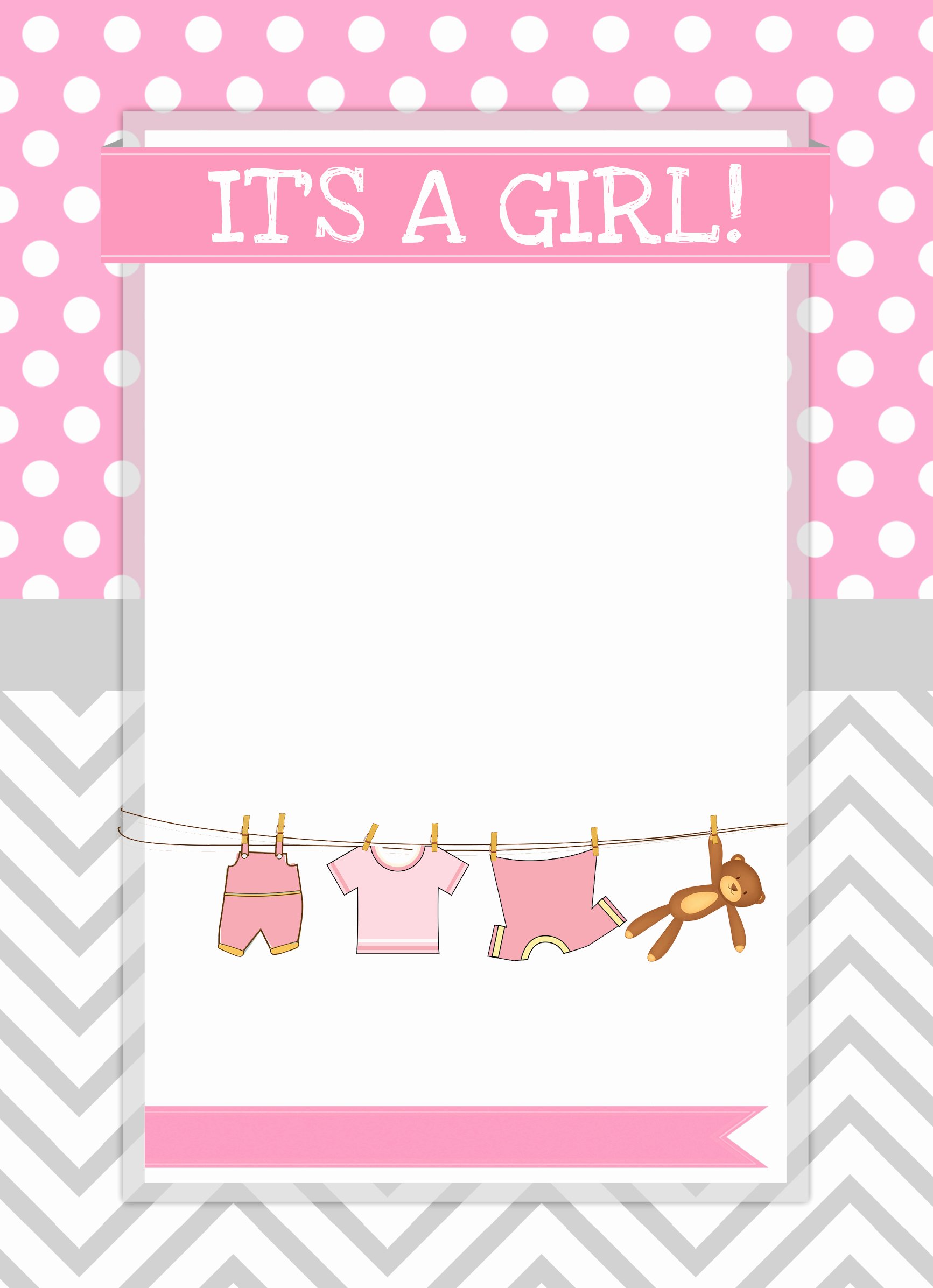Downloadable Baby Shower Invitation Templates Lovely Baby Girl Shower Free Printables How to Nest for Less™