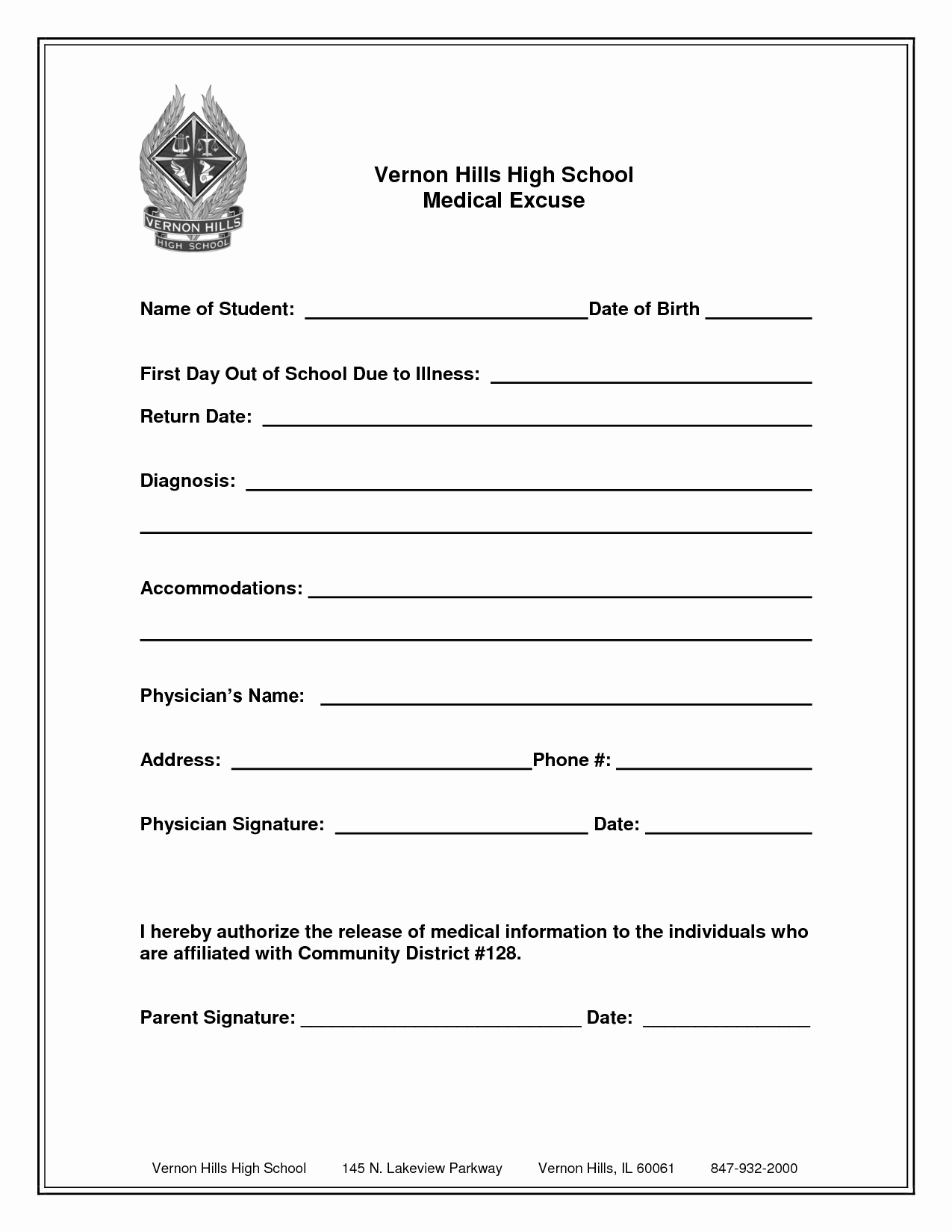Dr Excuse for School Luxury Free Printable Medical Excuse forms