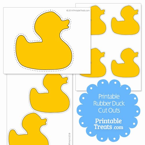 Duck Cut Out Shapes Best Of Printable Rubber Duck Cut Outs — Printable Treats