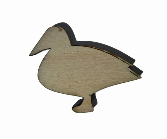 Duck Cut Out Shapes Elegant Duck Bird Laser Cut Unfinished Wood Shapes by Stickadecal