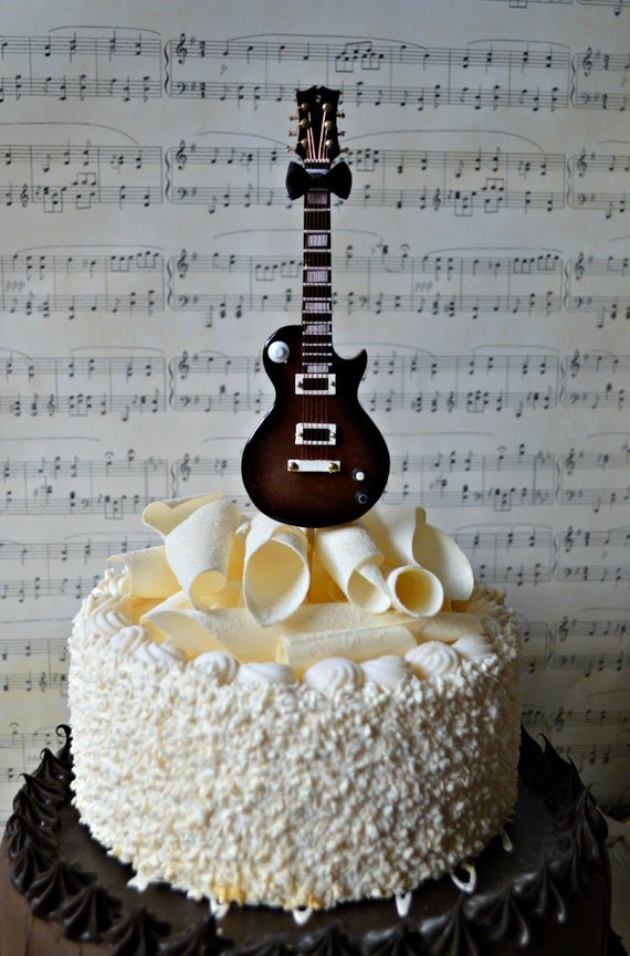 Electric Guitar Birthday Cake Inspirational Electric Guitar Wedding Birthday Grooms Cake Cake
