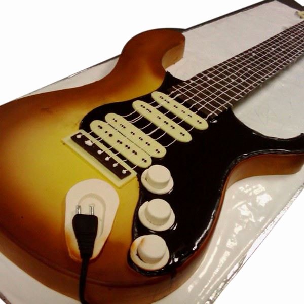 Electric Guitar Cake Pan Luxury 3d Electric Guitar Cream Fondant Cake In Bangalore