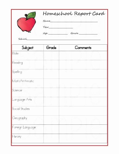 Elementary Progress Reports Template Elegant 5 Reasons Homeschoolers Should Use Report Cards Printable