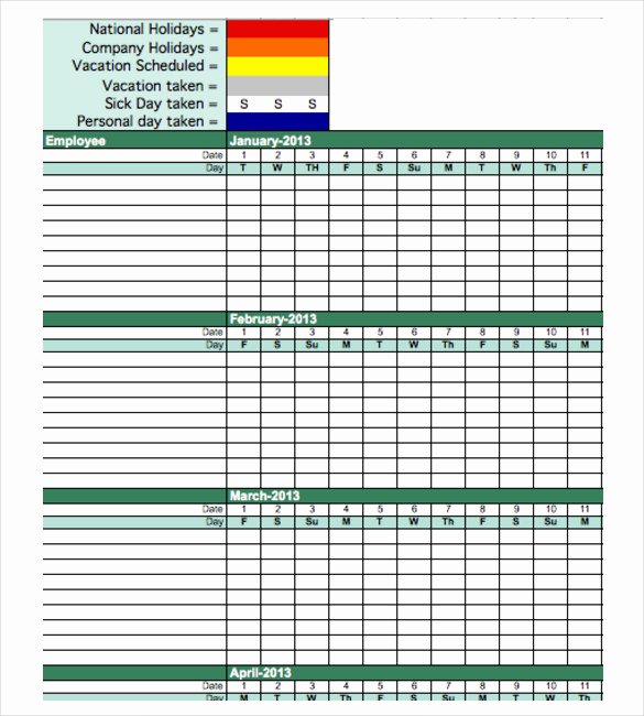 Employee Absence form Template Unique attendance Tracking Template 10 Free Word Excel Pdf