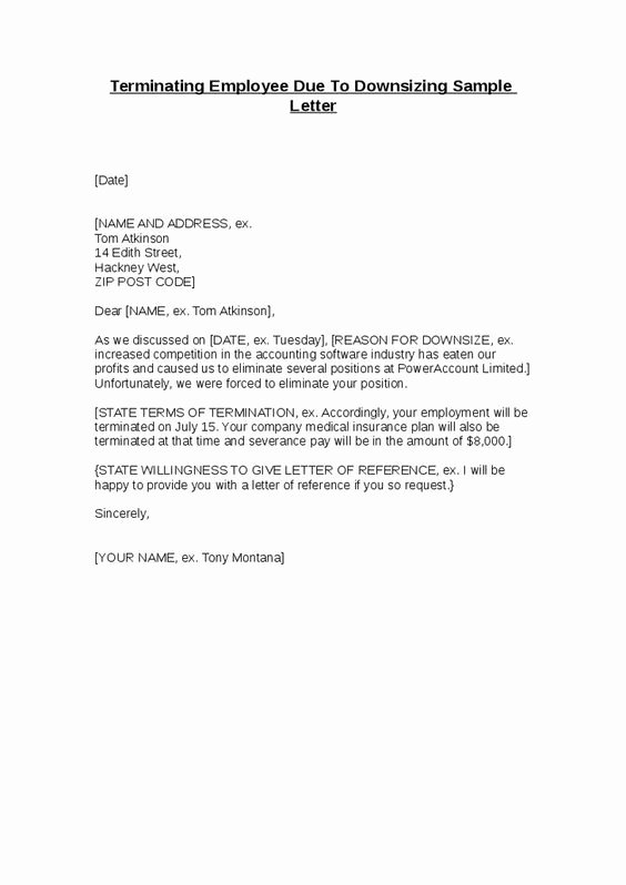 Employee Termination Letter Sample Awesome Letter Sample Letters and Real Estate forms On Pinterest
