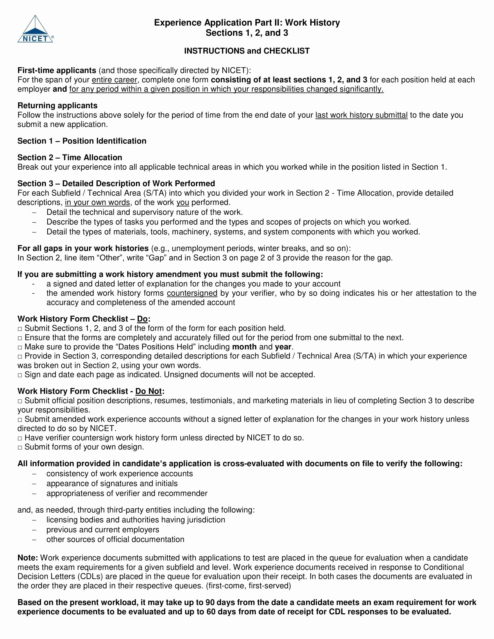 Employment History form Template Fresh 9 Employment History form Examples Pdf Doc