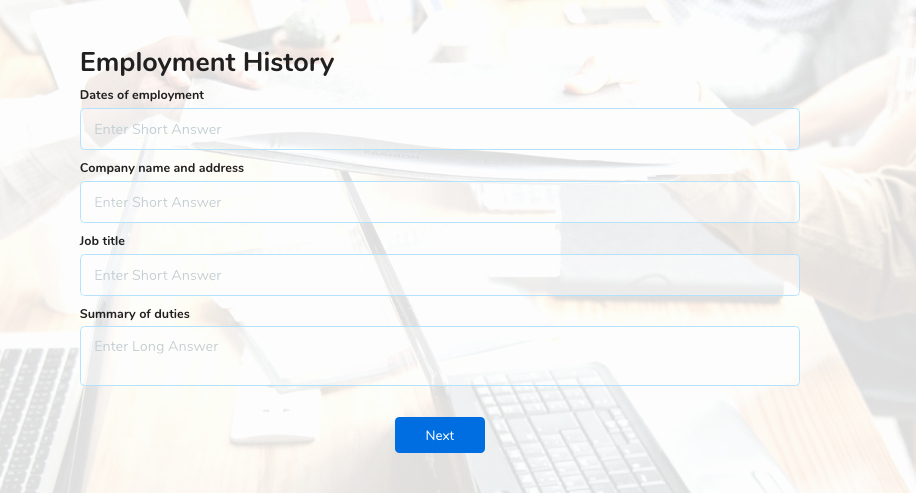 Employment History form Template Unique Employee Application form 2019 Guide Free Template