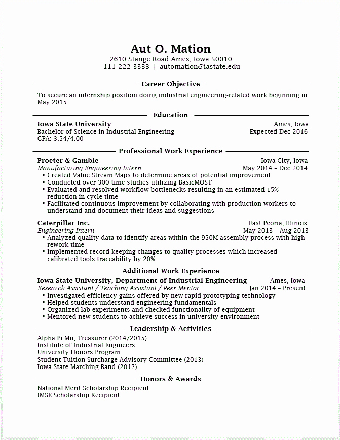 Engineering Student Resume Examples New 10 Engineering Student Cv Template
