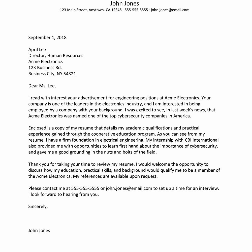 30 Entry Level Cover Letters Examples Example Document Template