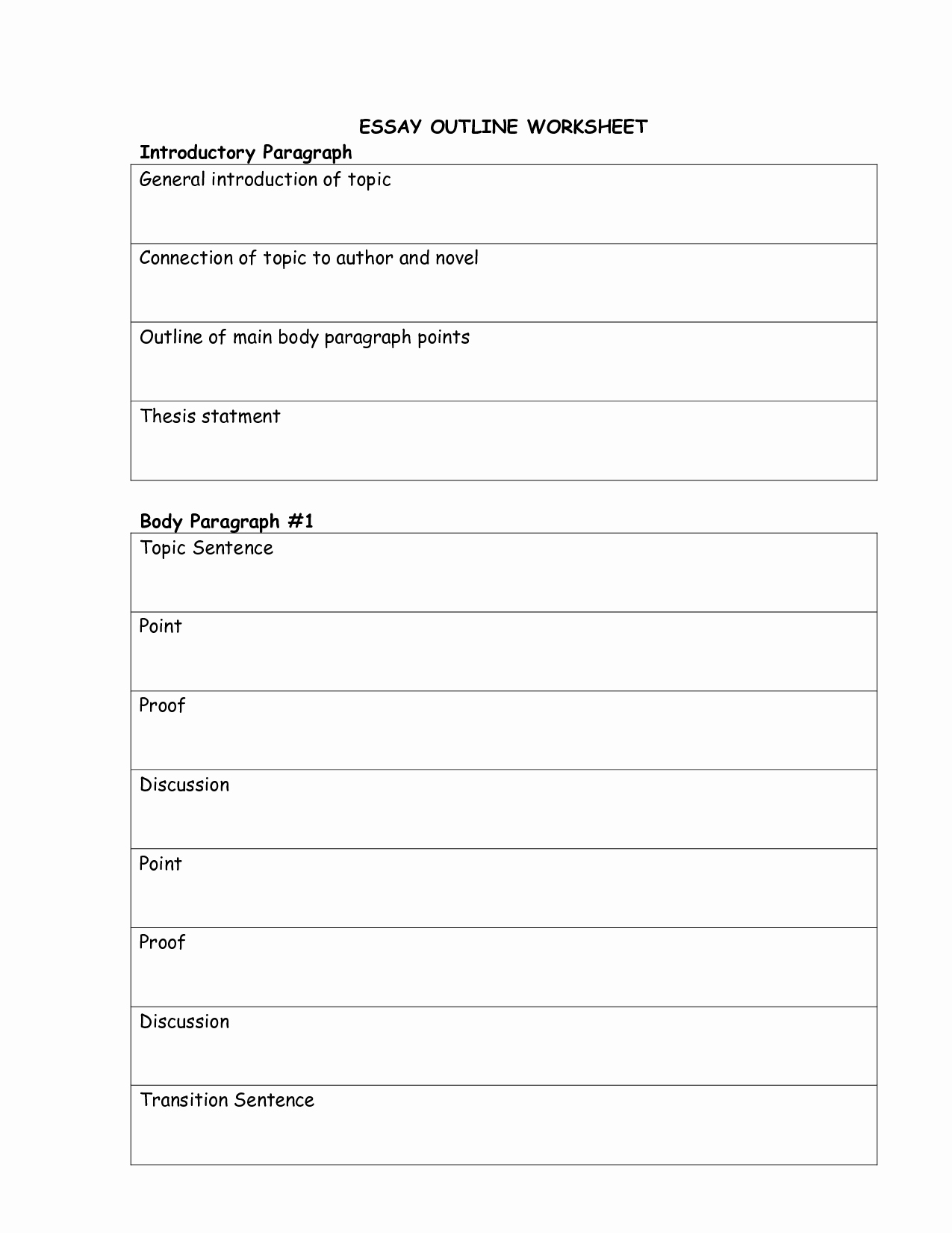 Essay Outline Template Printable Elegant Free Worksheets for Essay Writing Article Making Worksheets