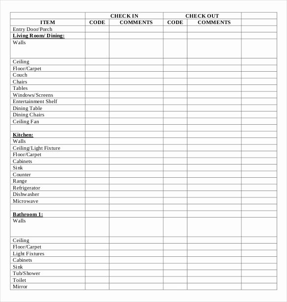Estate Personal Property Inventory form Lovely 14 Property Inventory Templates – Free Sample Example