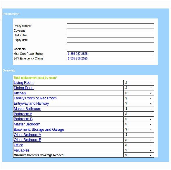 Estate Personal Property Inventory form New 14 Estate Inventory Templates – Free Sample Example