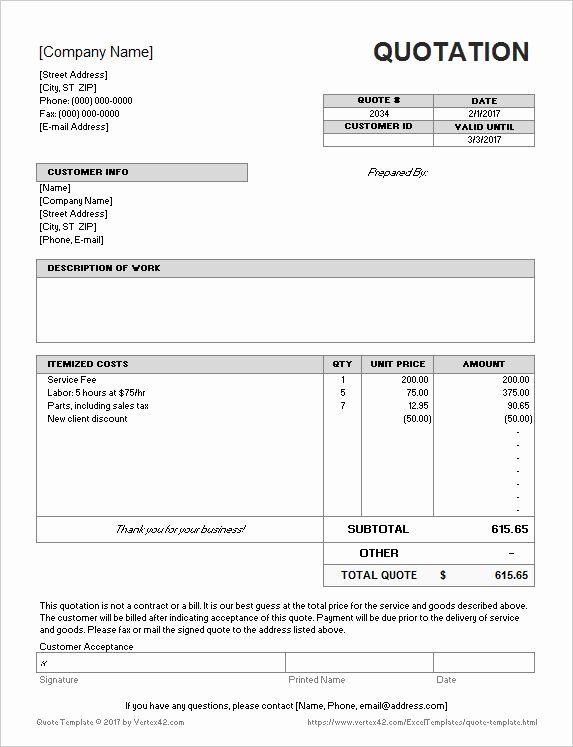 30 Estimate Terms And Conditions Sample Example Document Template