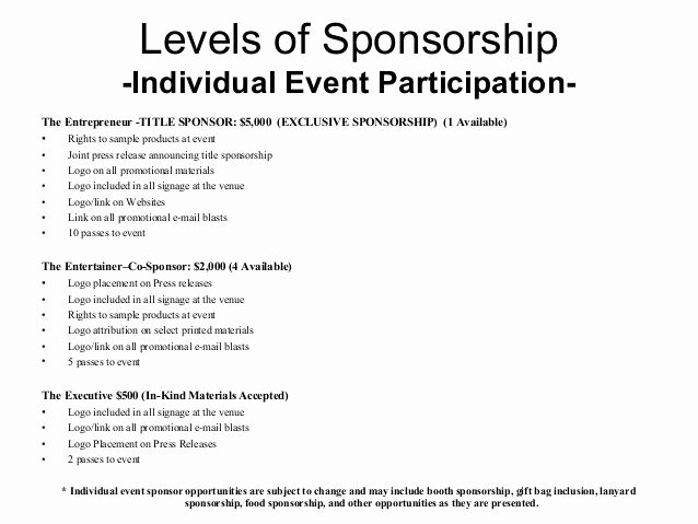 Event Sponsorship Proposal Example New Image Result for Music event Sponsorship Proposal