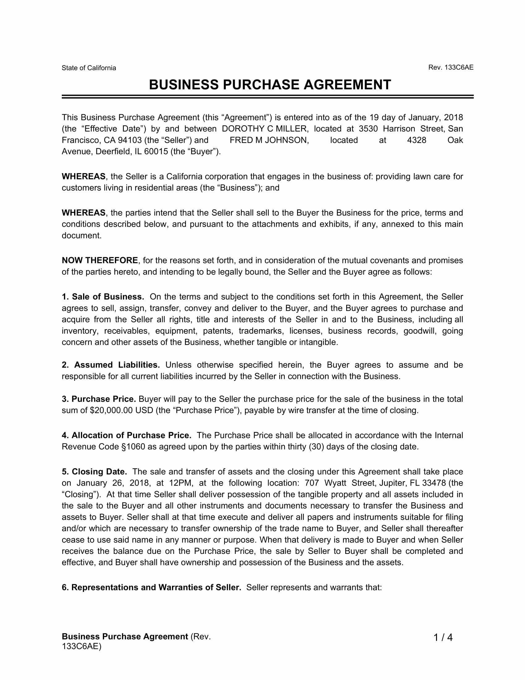 Example Of A Purchase Agreement Luxury 27 Purchase Agreement Examples Pdf Word