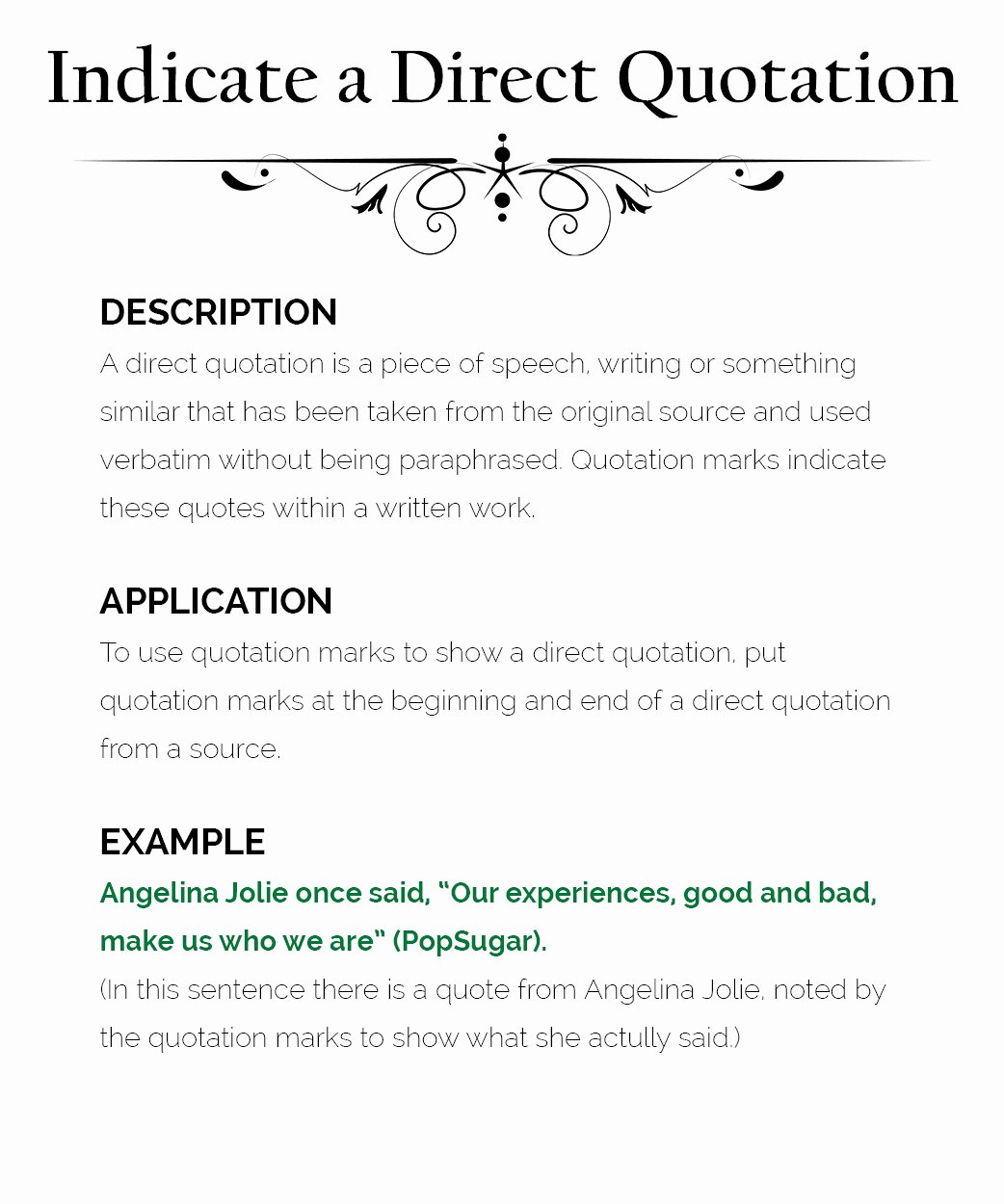 Example Of A Quotation Awesome How to Use Quotation Marks – the Visual Munication Guy