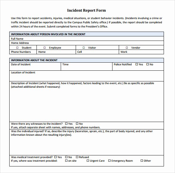 Example Of Accident Report Awesome 15 Sample Accident Report Templates Pdf Word Pages