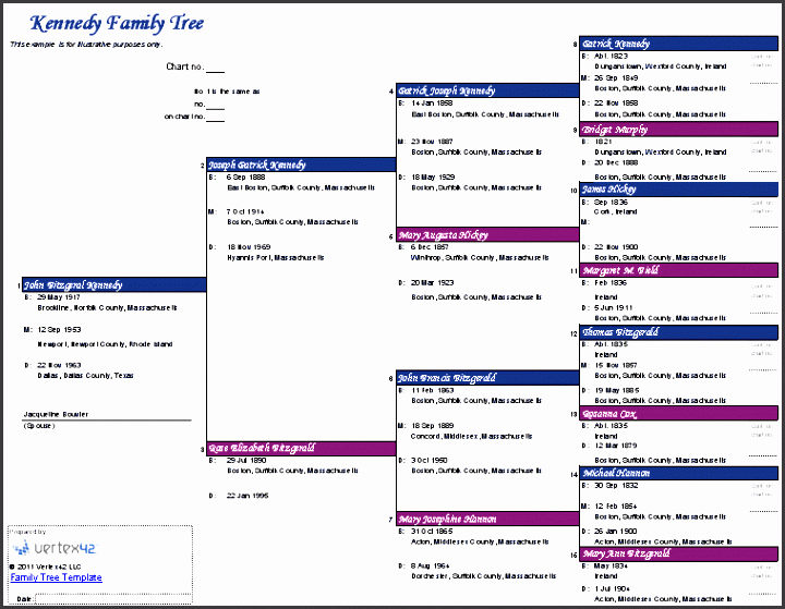 Example Of Family Tree Chart New 8 Genogram Template Ms Excel Sampletemplatess