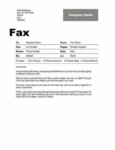 Example Of Fax Cover Sheet New Fax Cover Sheet Professional Design