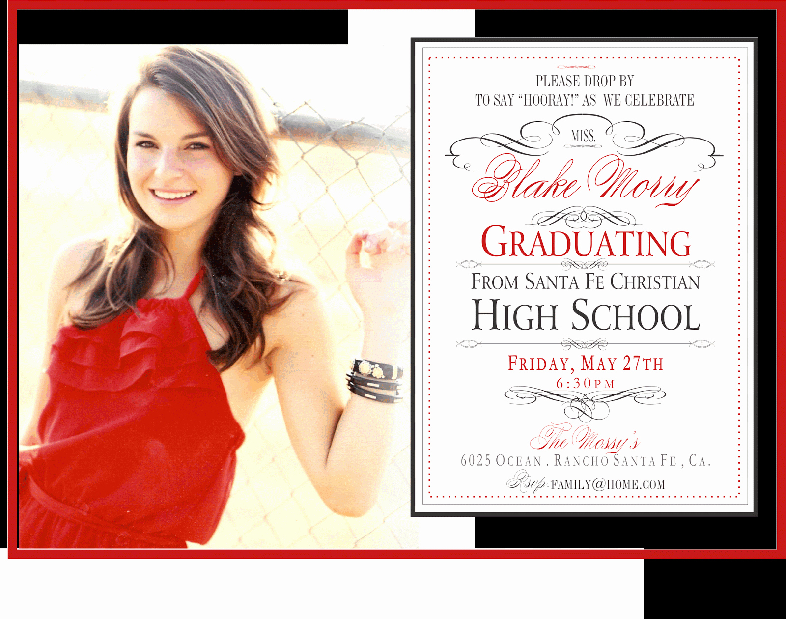 Examples Of Graduation Party Invitations Awesome Dani S Details Whimsical Graduation Party Invite