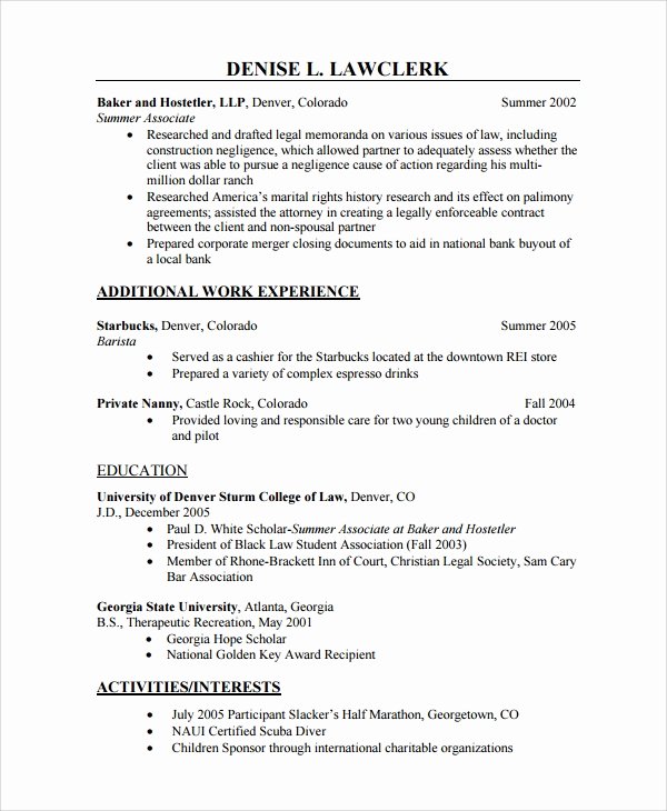 Examples Of Nanny Resumes Best Of Sample Nanny Resume Template 6 Free Documents Download
