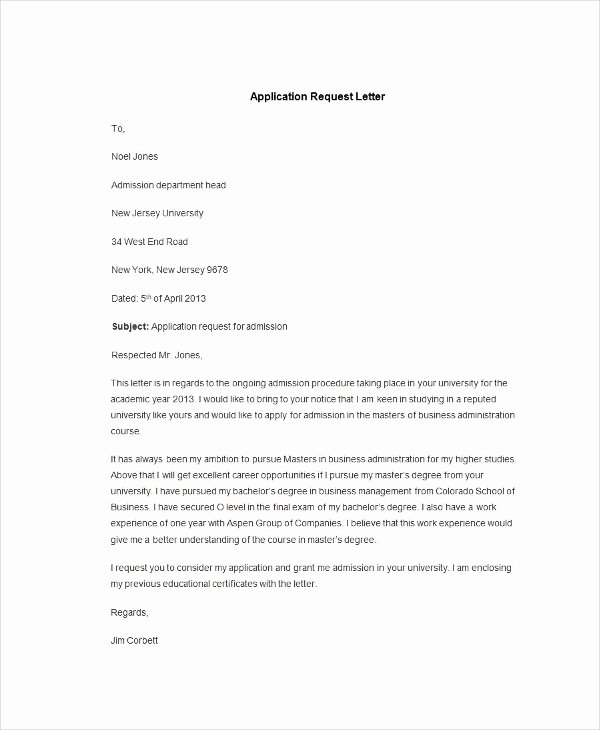 Examples Of Petition Letters Unique 94 Best Free Application Letter Templates &amp; Samples Pdf