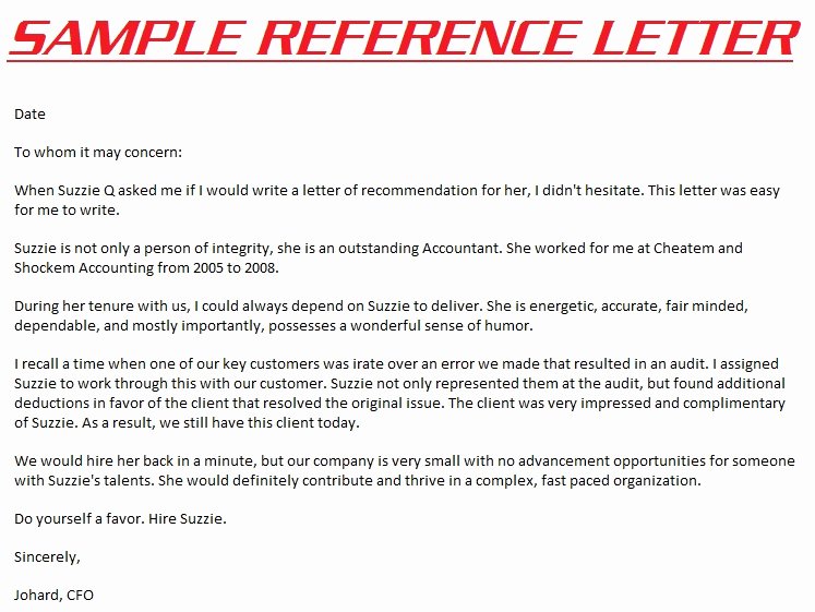 Examples Of Professional Reference Letters Elegant Reference Letters 3000 Example Reference Letter