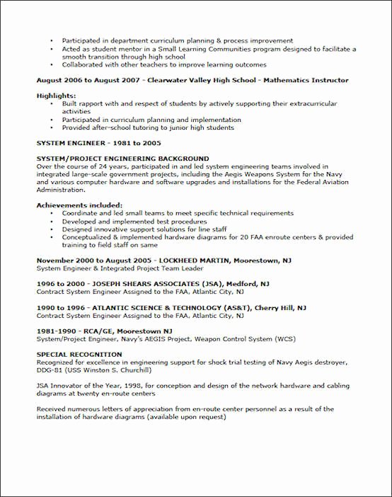 Examples Of Teaching Resumes Lovely Teaching Resume Example Sample Teacher Resume