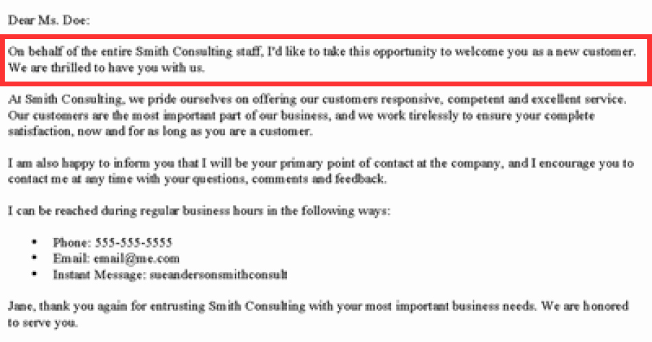 Examples Of Welcome Letters New How to Write A New Customer Wel E Letter
