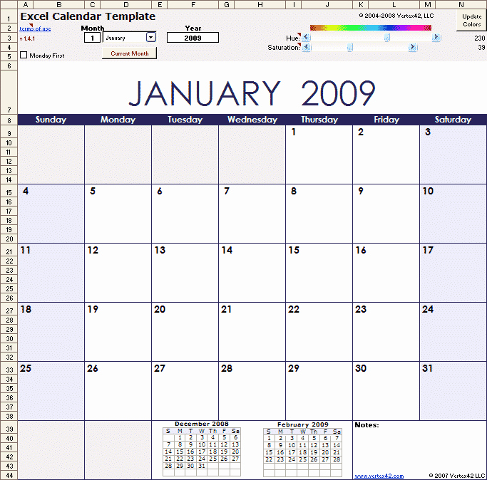 Excel 2010 Calendar Template Beautiful Excel Calendar Template for 2019 and Beyond