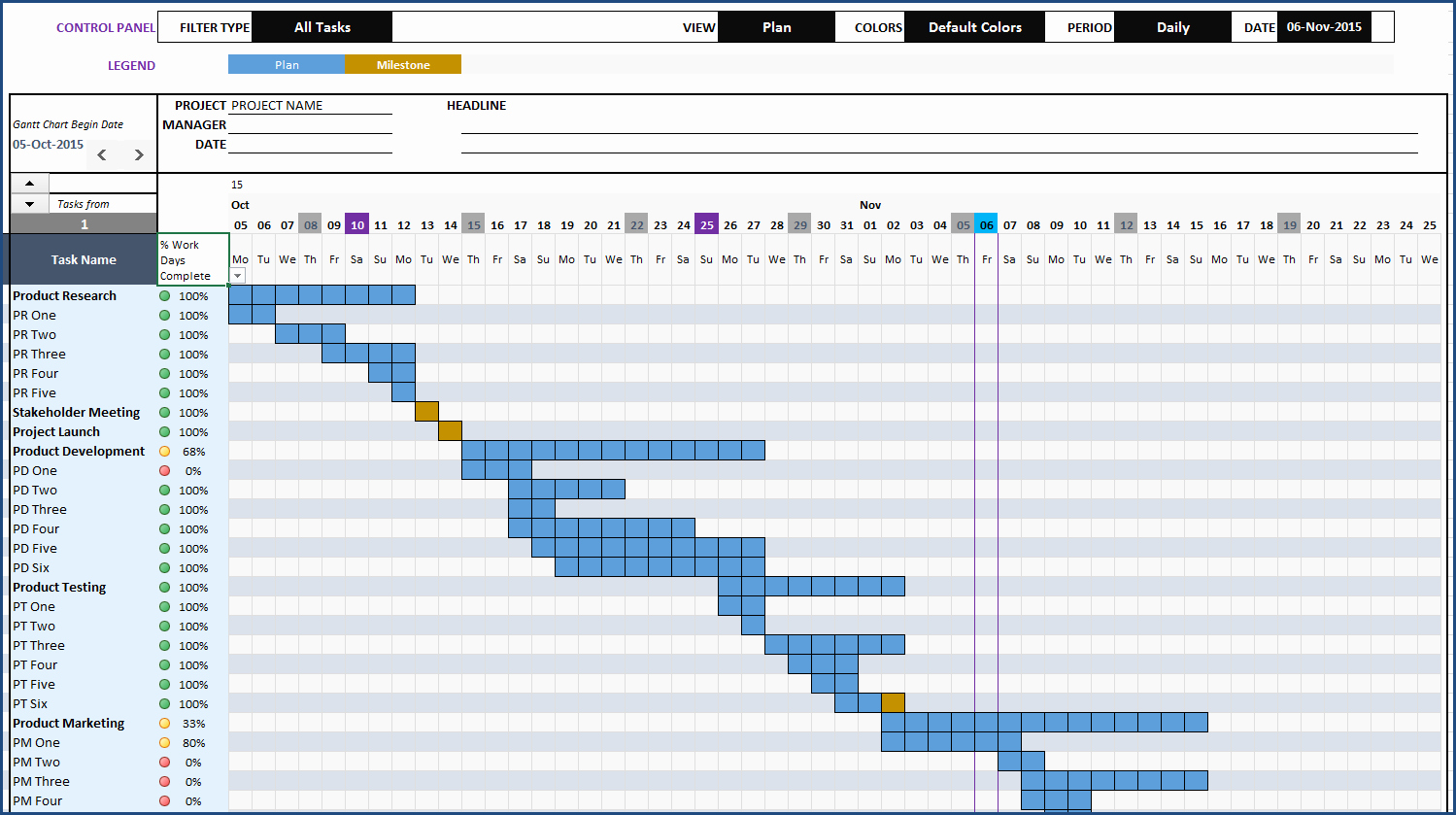 Excel 2010 Calendar Template Beautiful Gantt Chart Maker Excel Template