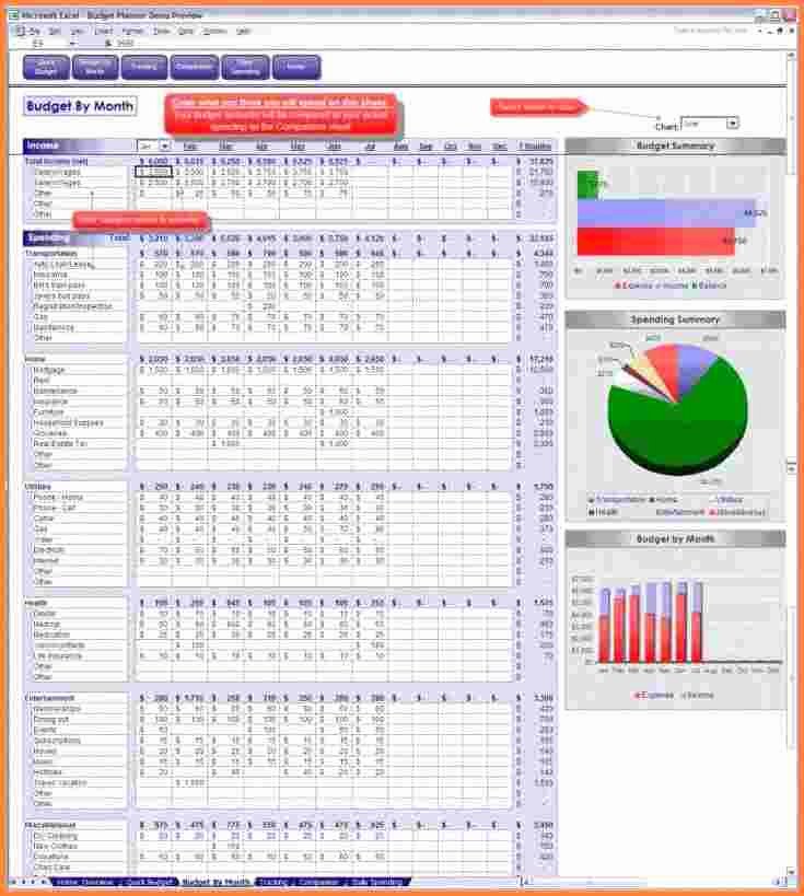 Excel Home Budget Template Beautiful 7 Excel Spreadsheet Household Bud
