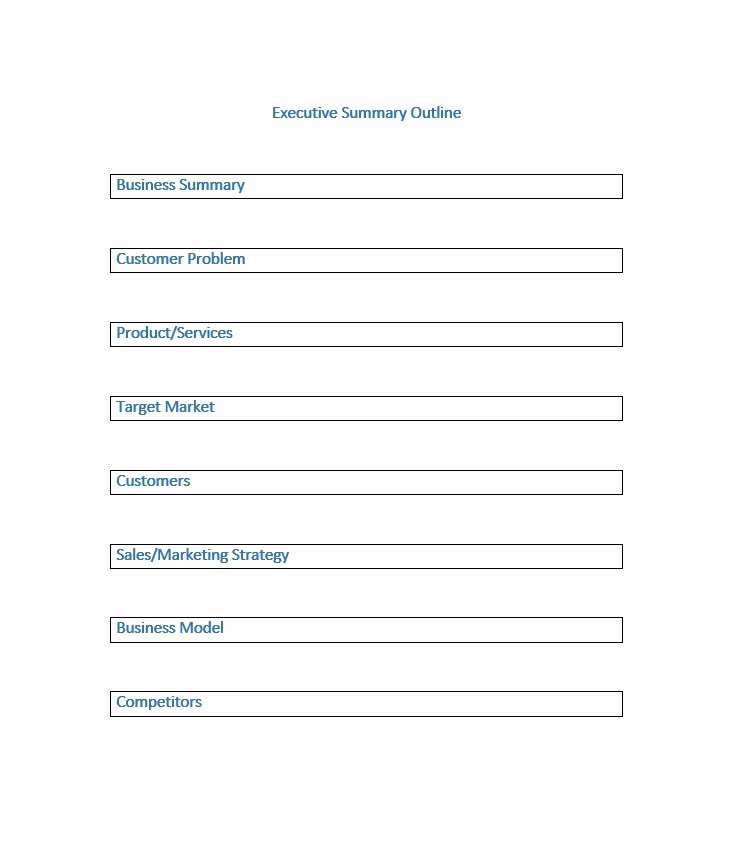 Executive Summary Outline Template Inspirational 30 Perfect Executive Summary Examples &amp; Templates