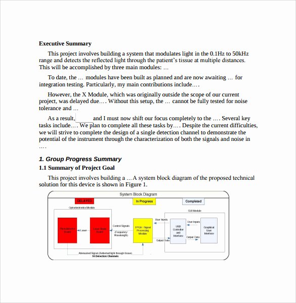 Executive Summary Template for Report Inspirational Summary Report Template 10 Free Pdf Word Apple Pages